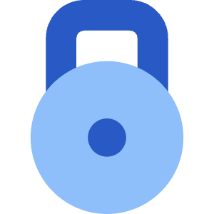 Padlock Circle 1 Icon from Core Flat Set