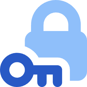 Padlock Key Icon from Core Flat Set