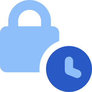 Temporary Lock Icon from Core Flat Set