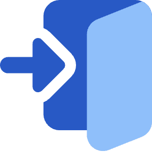 Door Open House Enter Login Icon from Core Flat Set