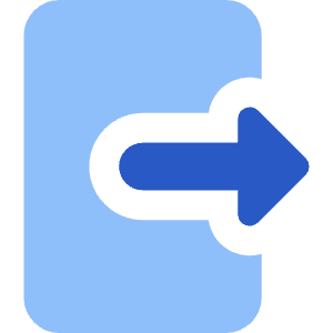 Logout 1 Icon from Core Flat Set
