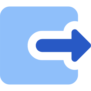 Logout 3 Icon from Core Flat Set