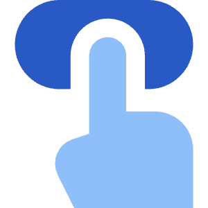 Press Button Icon from Core Flat Set