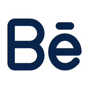 Behance Line Icon from Mingcute Line Set