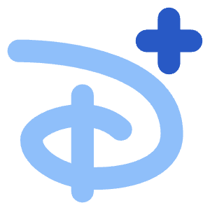 Disney Plus Logo Icon from Core Flat Set