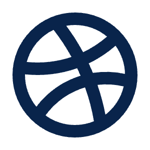 Dribbble Line Icon from Mingcute Line Set