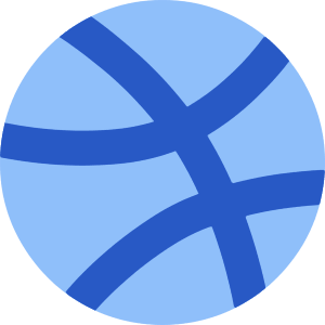 Dribble Logo Icon from Core Flat Set