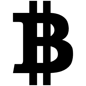 Logo Bitcoin Icon from Ionic Filled Set