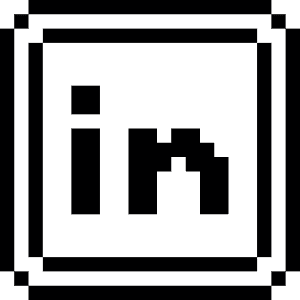 linkedin black icon png