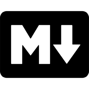 Logo Markdown Icon from Ionic Filled Set