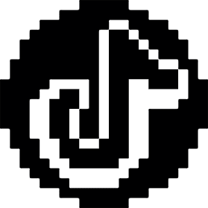 Logo Social Media Tiktok Circle Icon from Pixel - Free Set