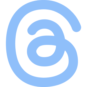 Meta Thread Logo Icon from Core Flat Set