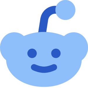 Reddit Logo Icon from Core Flat Set