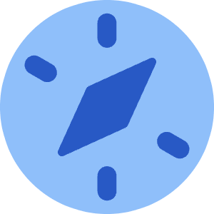 Safari Logo Icon from Core Flat Set