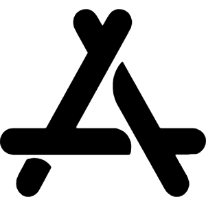 Appstore Icon from Simple Icons Set