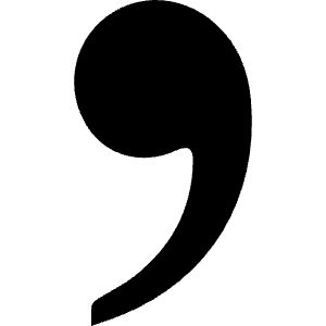 Comma Icon from Simple Icons Set
