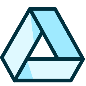 Google Drive Logo Icon from Ultimate Duotone - Free Set