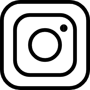 Clean line icon of a rounded square camera with a circular lens and dot. Used for Instagram, photos, social media, and sharing.