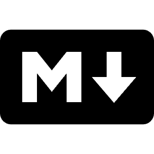 Markdown Icon from Simple Icons Set
