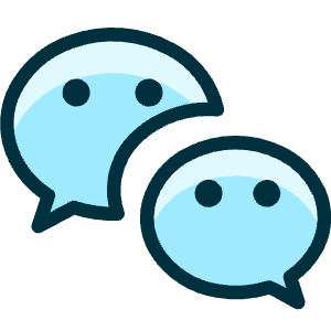 WeChat Logo Icon from Ultimate Duotone - Free Set