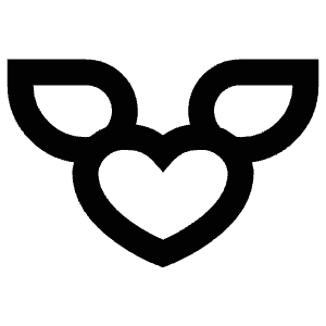 Angel Heart Icon from Atlas Line Set