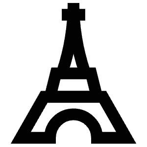 Eiffel Tower Icon from Atlas Line Set