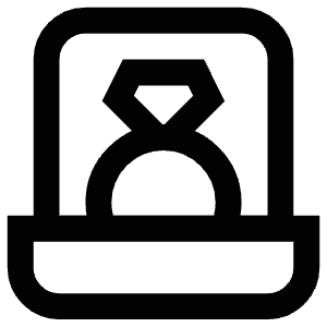Engagement Ring Icon from Atlas Line Set