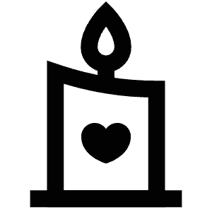 Heart Candle Icon from Atlas Line Set