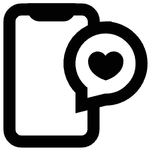 Heart Mobile Icon from Atlas Line Set