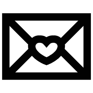 Heart Unread Envelope Icon from Atlas Line Set