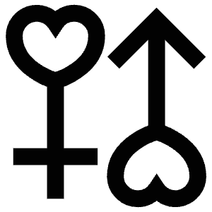 Male Female Romance Icon from Atlas Line Set