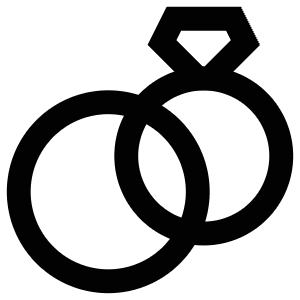 Marriage Icon from Atlas Line Set