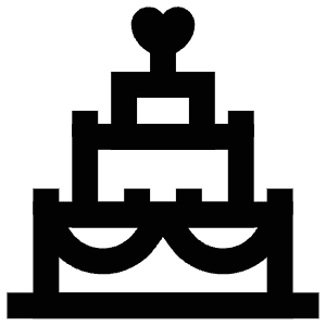 Wedding Cake Icon from Atlas Line Set