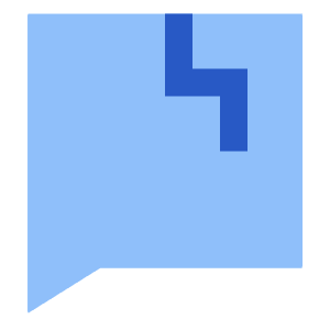 Chat Bubble Crack Square Icon from Sharp Flat - Free Set