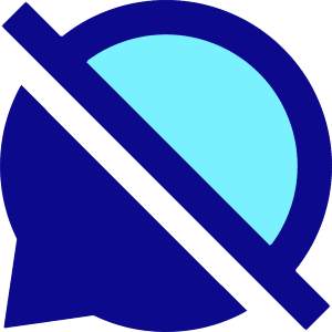 Chat Bubble Disable Oval Icon from Sharp Pop - Free Set
