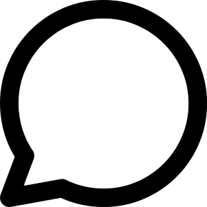 Chat Bubble Oval Icon from Core Remix - Free Set