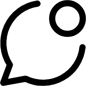 Chat Bubble Oval Notification Icon from Core Line - Free Set