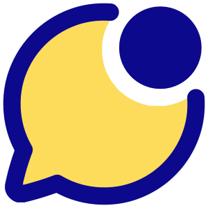 Chat Bubble Oval Notification Icon from Plump Pop - Free Set