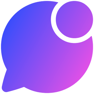 Chat Bubble Oval Notification Icon from Plump Gradient - Free Set
