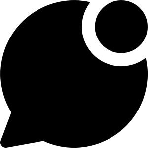 Chat Bubble Oval Notification Icon from Core Solid - Free Set