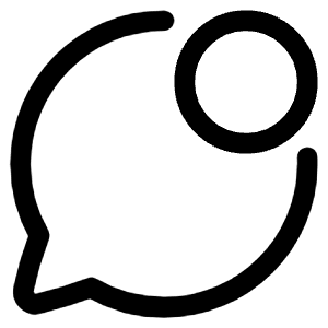 Chat Bubble Oval Notification Icon from Plump Line - Free Set