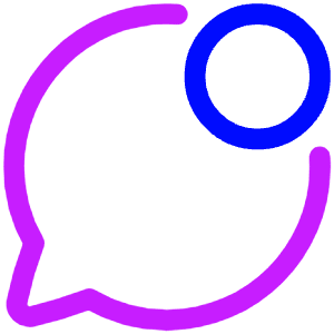 Chat Bubble Oval Notification Icon from Plump Neon - Free Set