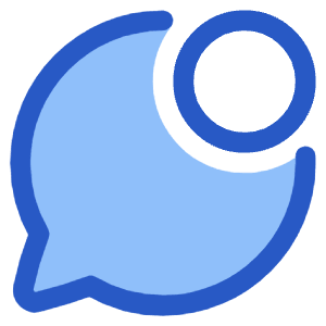Chat Bubble Oval Notification Icon from Plump Duo - Free Set