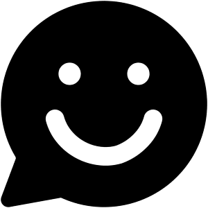 Chat Bubble Oval Smiley 1 Icon from Core Solid - Free Set