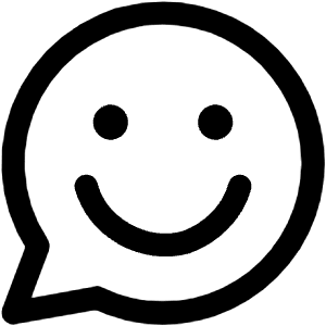 Chat Bubble Oval Smiley 1 Icon from Core Line - Free Set