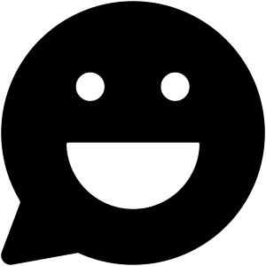 Chat Bubble Oval Smiley 2 Icon from Core Solid - Free Set