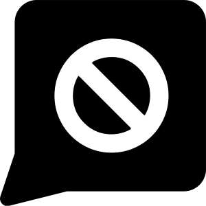 Chat Bubble Square Block Icon from Core Solid - Free Set