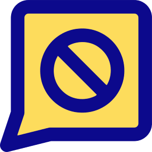 Chat Bubble Square Block Icon from Core Pop - Free Set