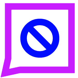 Chat Bubble Square Block Icon from Sharp Neon - Free Set