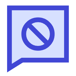 Chat Bubble Square Block Icon from Sharp Duo - Free Set